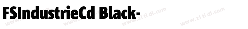 FSIndustrieCd Black字体转换